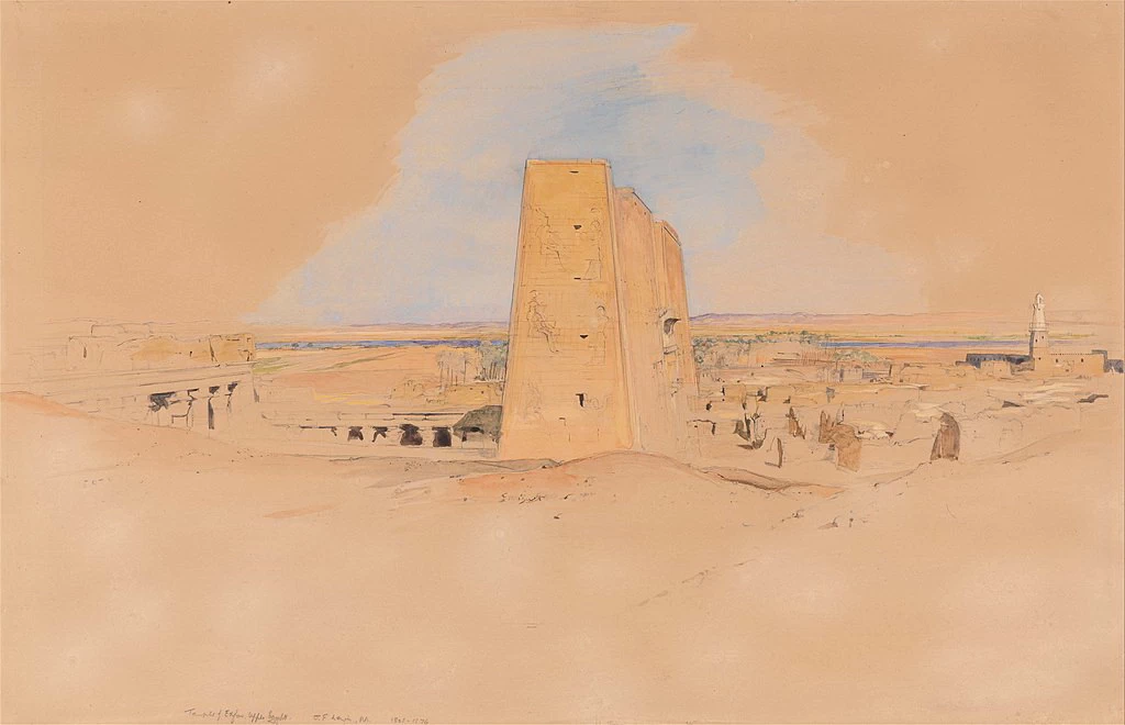 Tempio di Edfou, Alto Egitto - Yale Center for British Art
